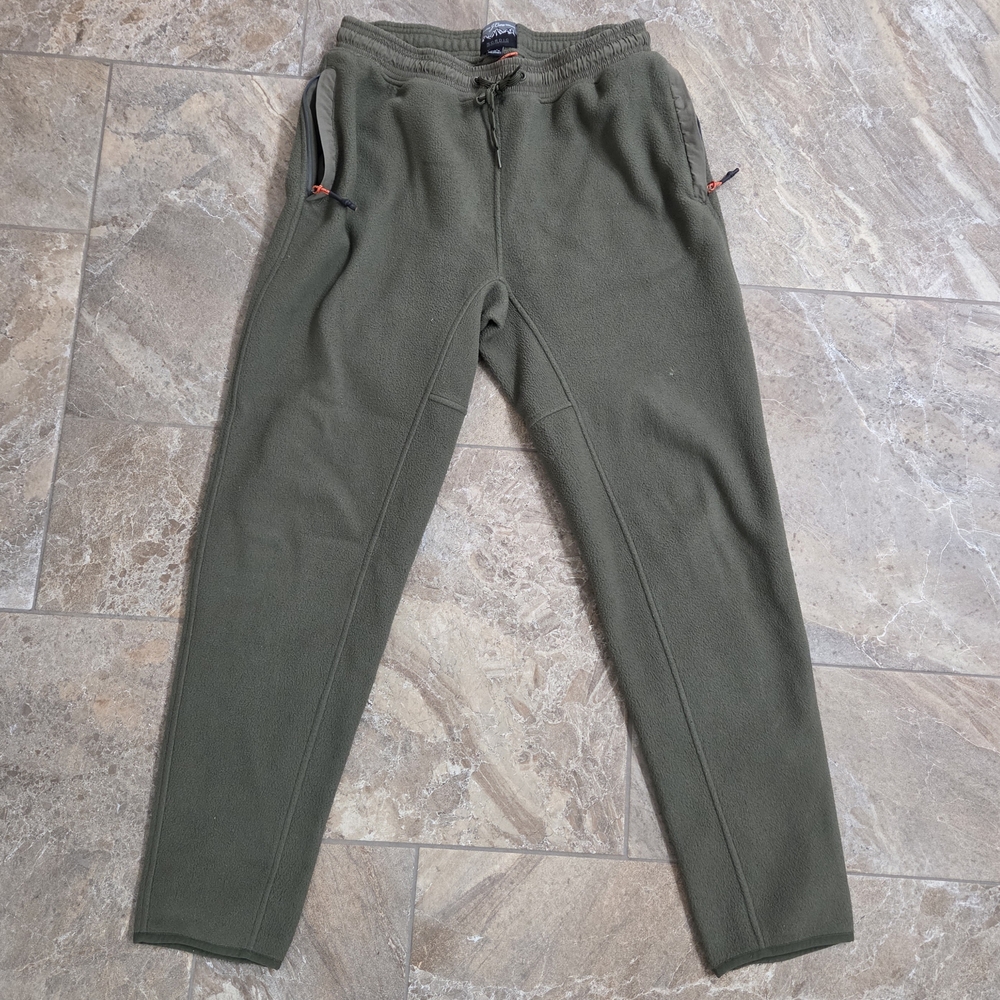J. Crew Men's Olive Green Sweatpants Joggers Med Pockets Sports Casual